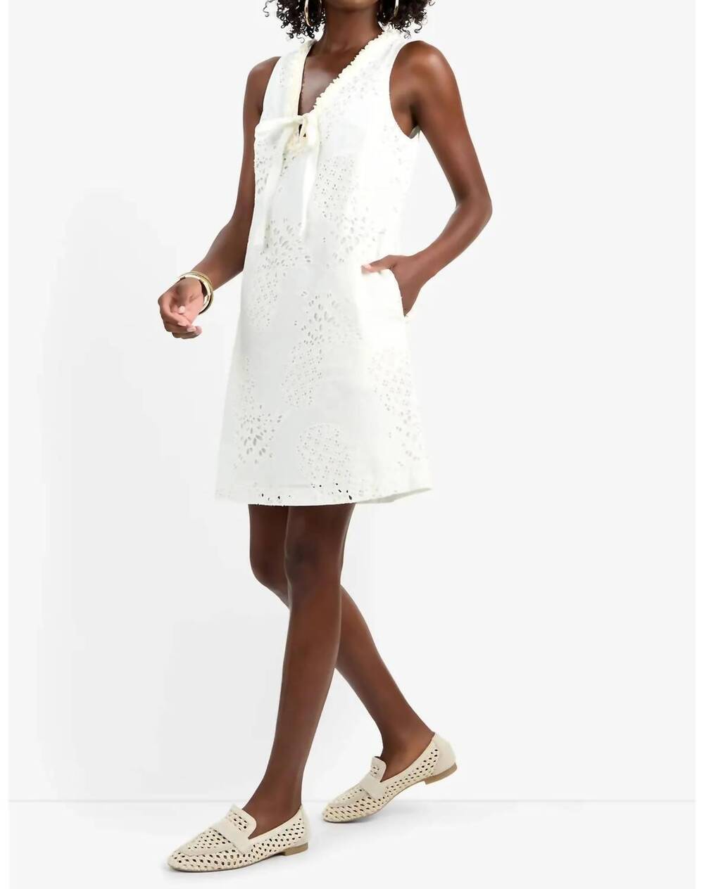 NEW TRINA TURK women's amala dress in ivory